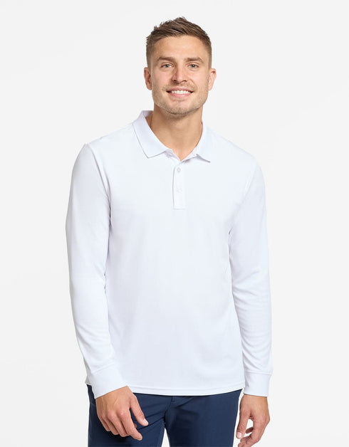 Long Sleeve Piqué Polo UPF50+ Recycled Fabric Collection