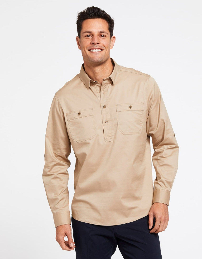 Outback Half Placket Shirt | UPF50+ Technicool Sun Protection for Men