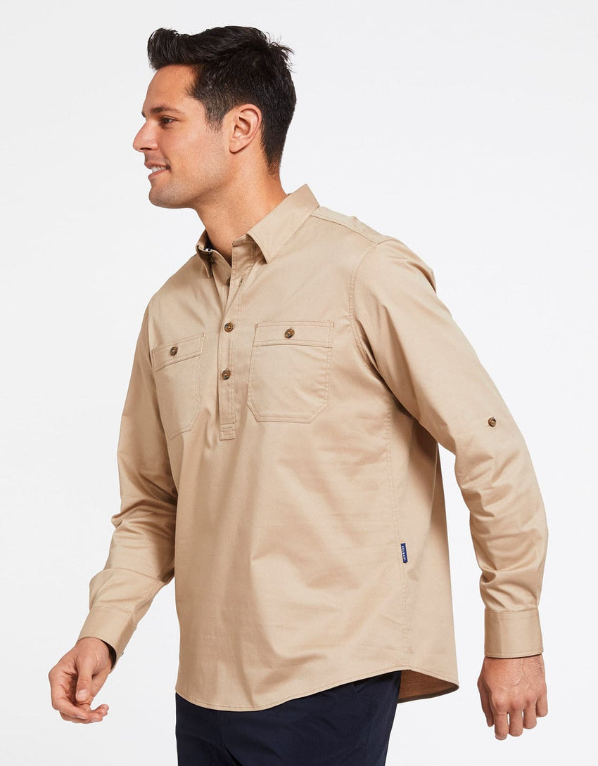Outback Half Placket Shirt | UPF50+ Technicool Sun Protection for Men