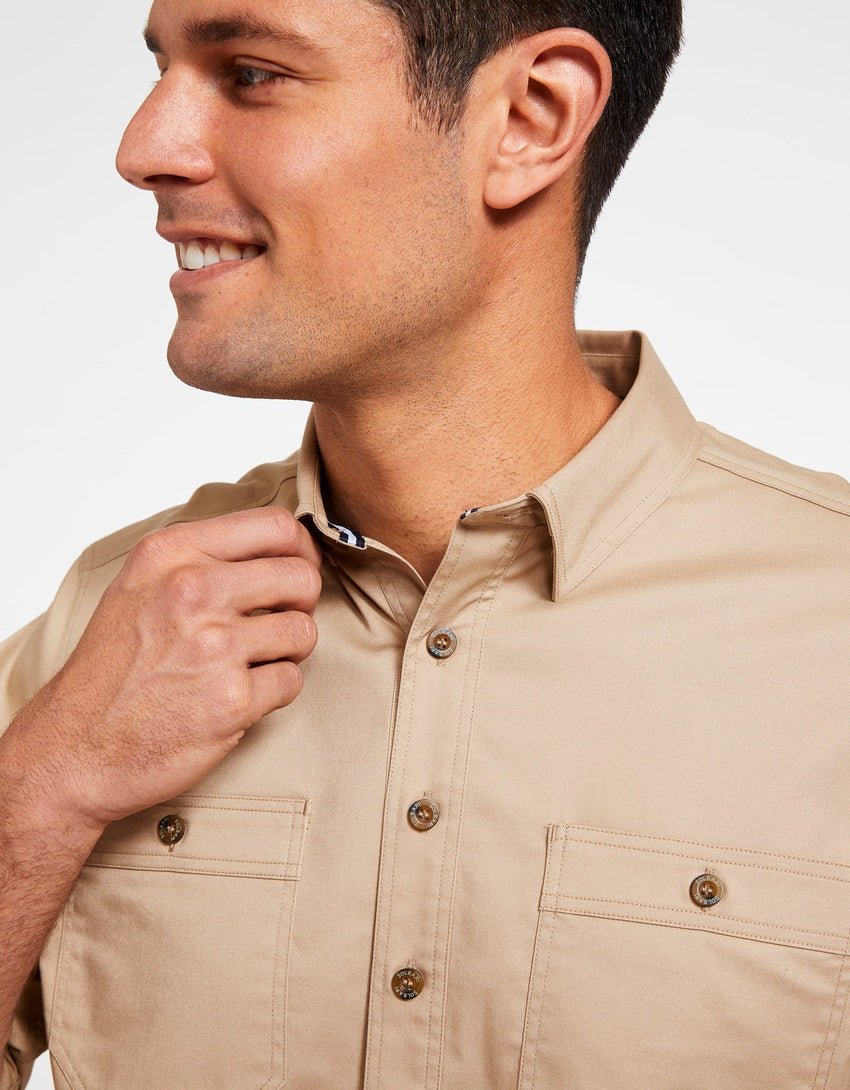 Outback Half Placket Shirt | UPF50+ Technicool Sun Protection for Men