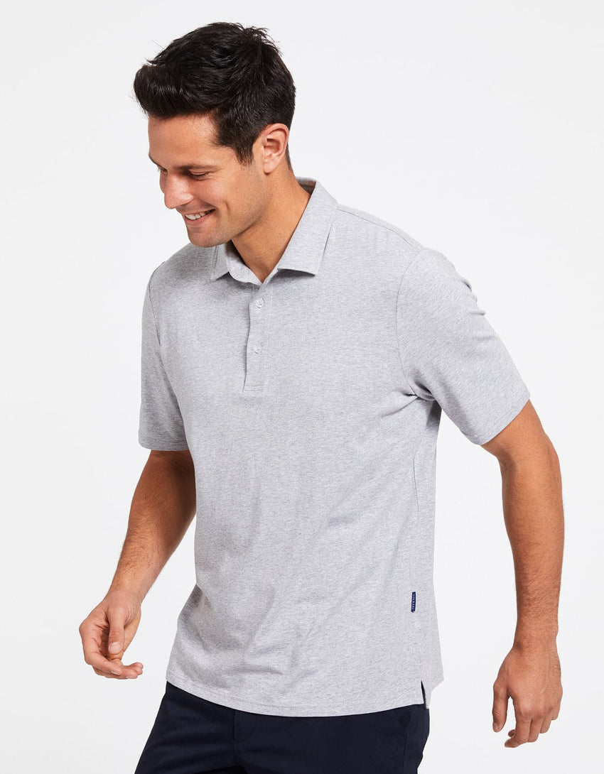 UPF 50+ Sun Protective Polo Shirt for Men - Sensitive Fabric