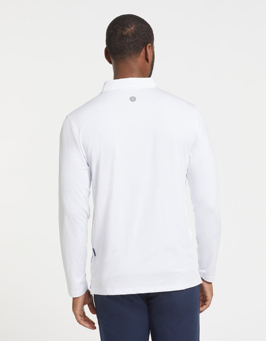 Sun Protective UPF 50+ Long Sleeve Polo Shirt For Men