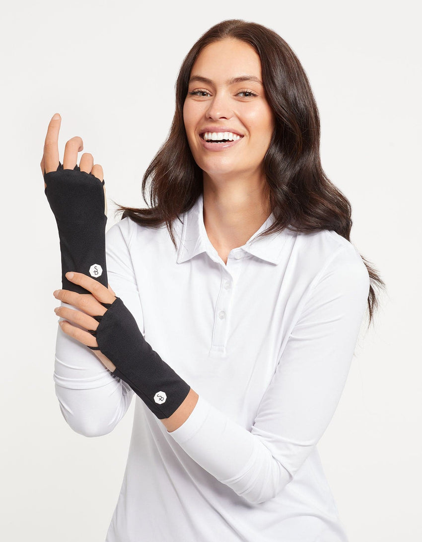Women's UPF 50+ Palmless Gloves | Cooling Sun Protection for Hands