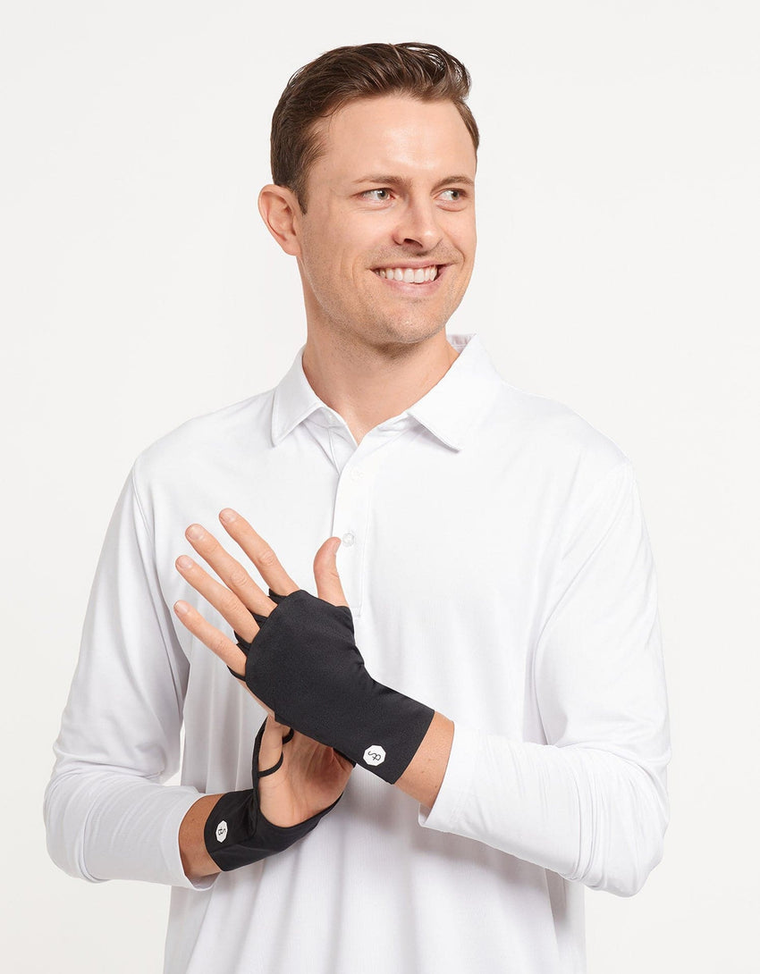 Men's UPF 50+ Palmless Gloves | Cooling Sun Protection for Hands