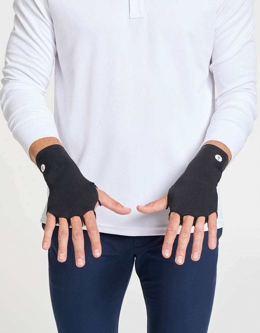 Men's UPF 50+ Palmless Gloves | Cooling Sun Protection for Hands