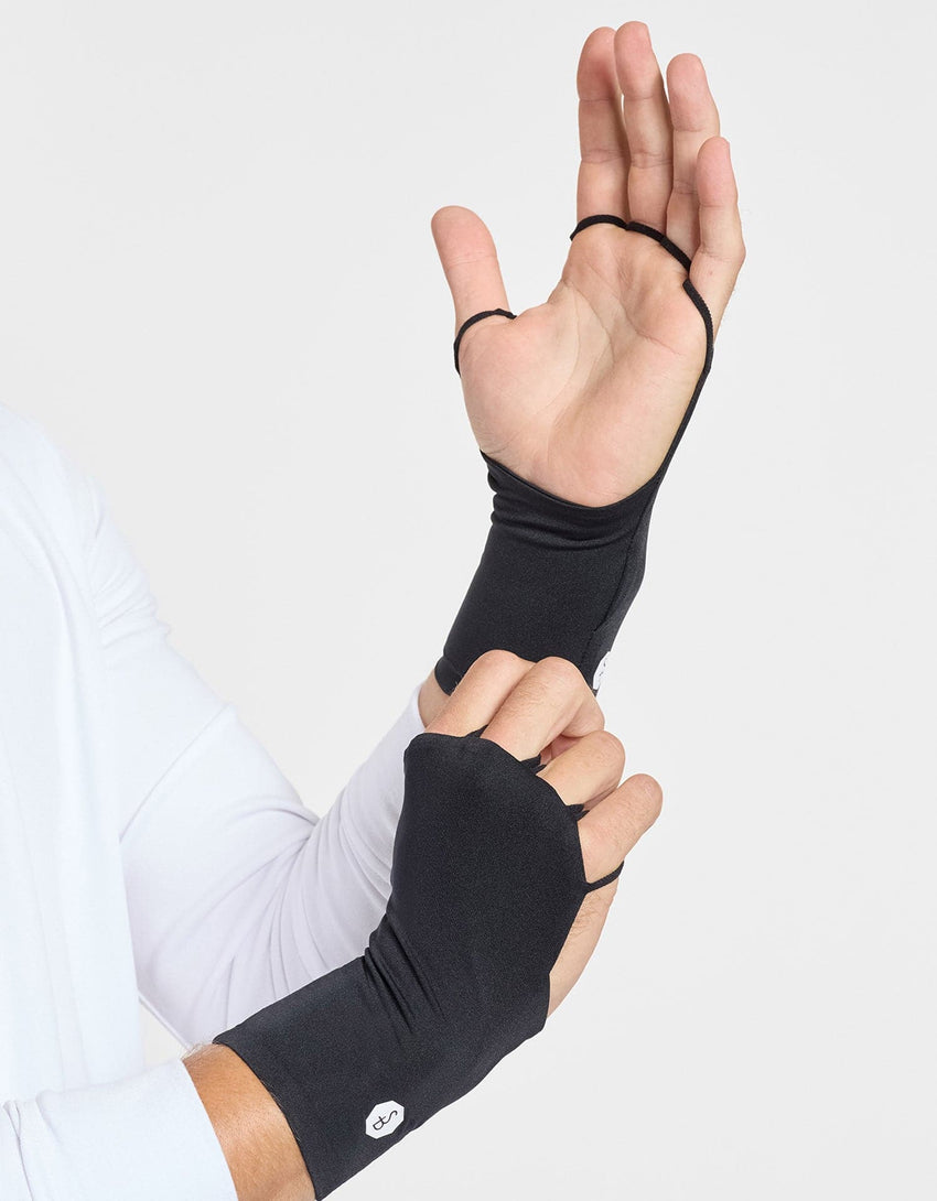 Men's UPF 50+ Palmless Gloves | Cooling Sun Protection for Hands