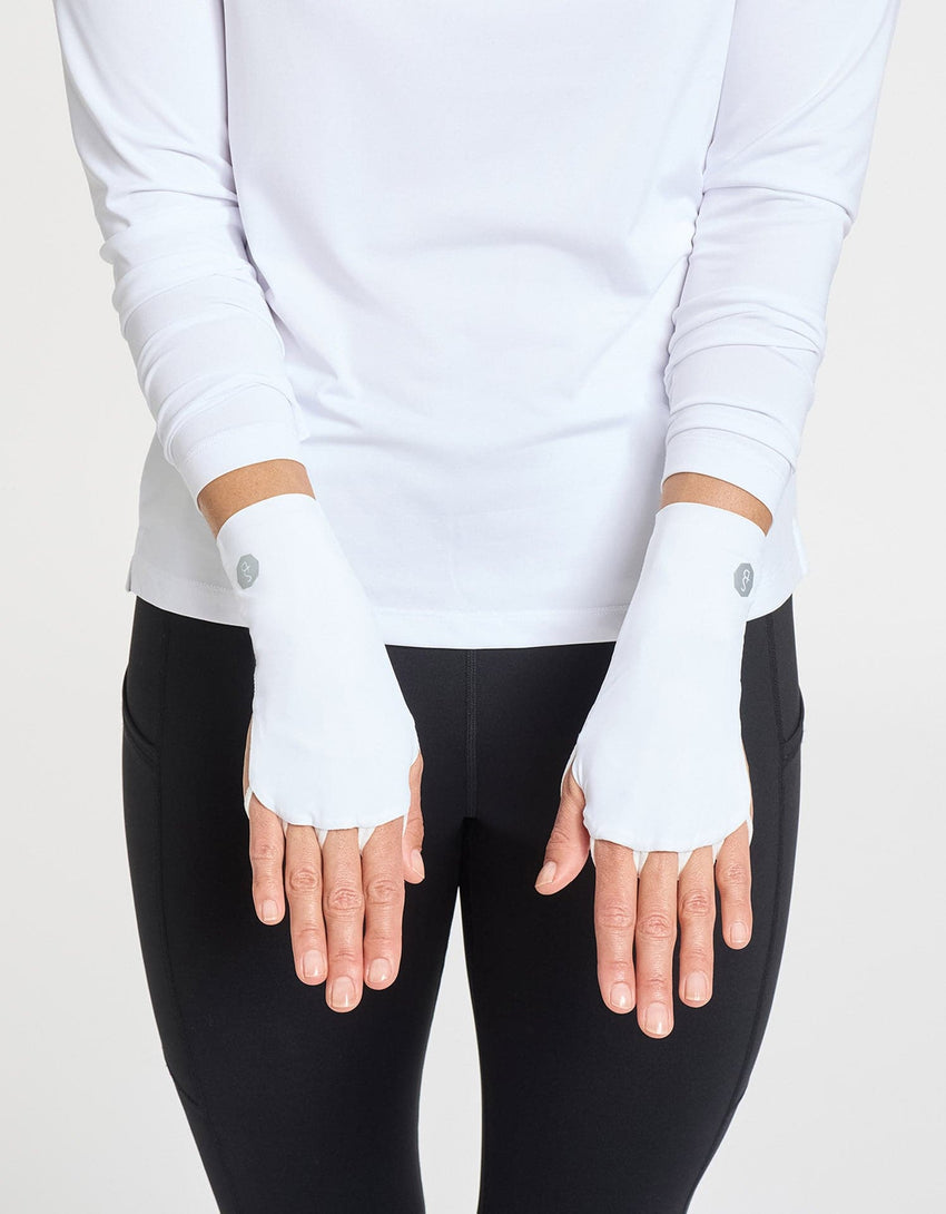 Women's UPF 50+ Palmless Gloves | Cooling Sun Protection for Hands
