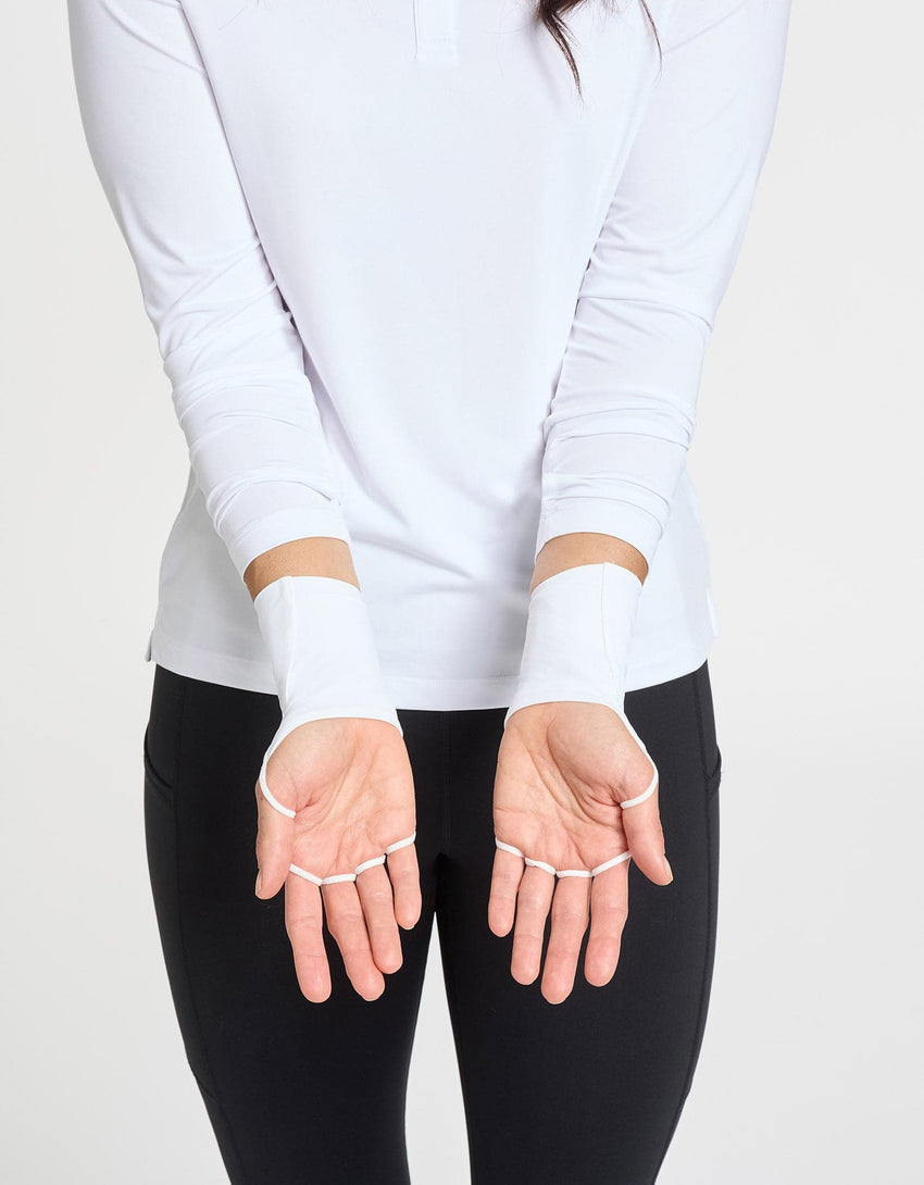 Women's UPF 50+ Palmless Gloves | Cooling Sun Protection for Hands