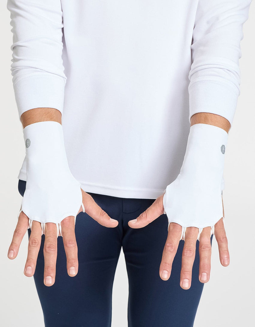 Men's UPF 50+ Palmless Gloves | Cooling Sun Protection for Hands