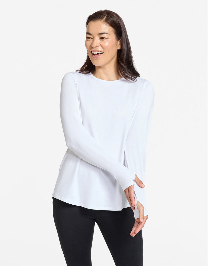 Women's Loose Fit Long Sleeve Swing Top UPF 50+ | Sun Protective Top