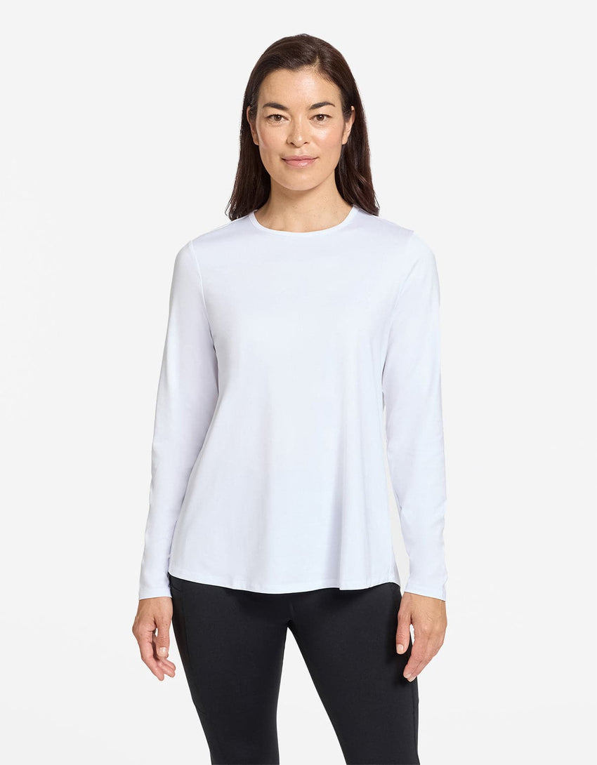 Women's Loose Fit Long Sleeve Swing Top UPF 50+ | Sun Protective Top