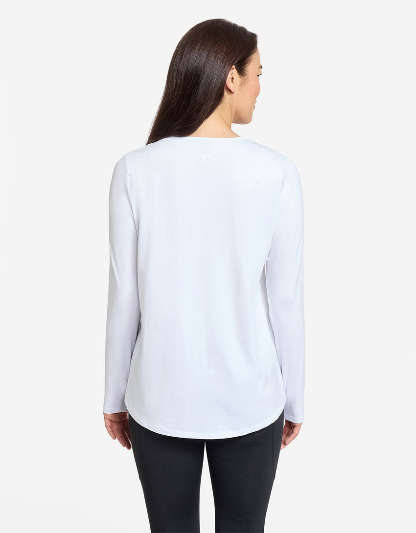Women's Loose Fit Long Sleeve Swing Top UPF 50+ | Sun Protective Top
