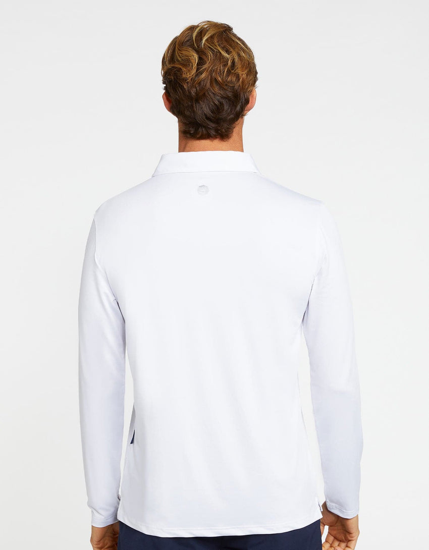 Sun Protective Long Sleeve Polo Shirt For Men UPF 50+ | UV Protection