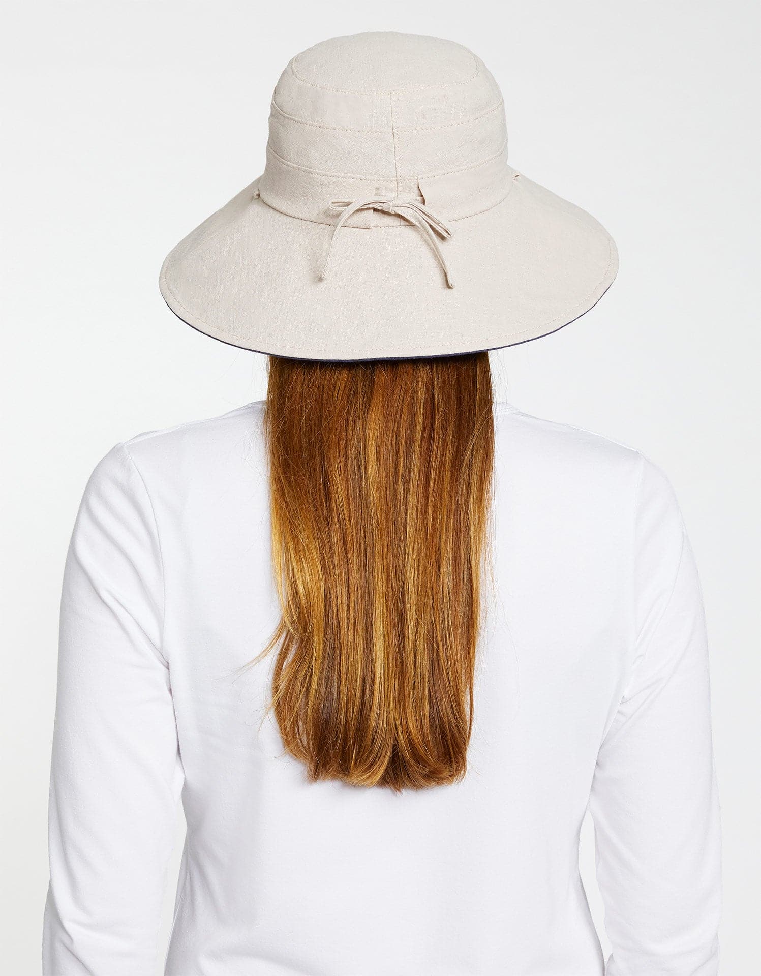 Palm Beach Cotton Linen Sun Hat UPF50+ | Women's Sun Protection Hat | Solbari US Light Natural