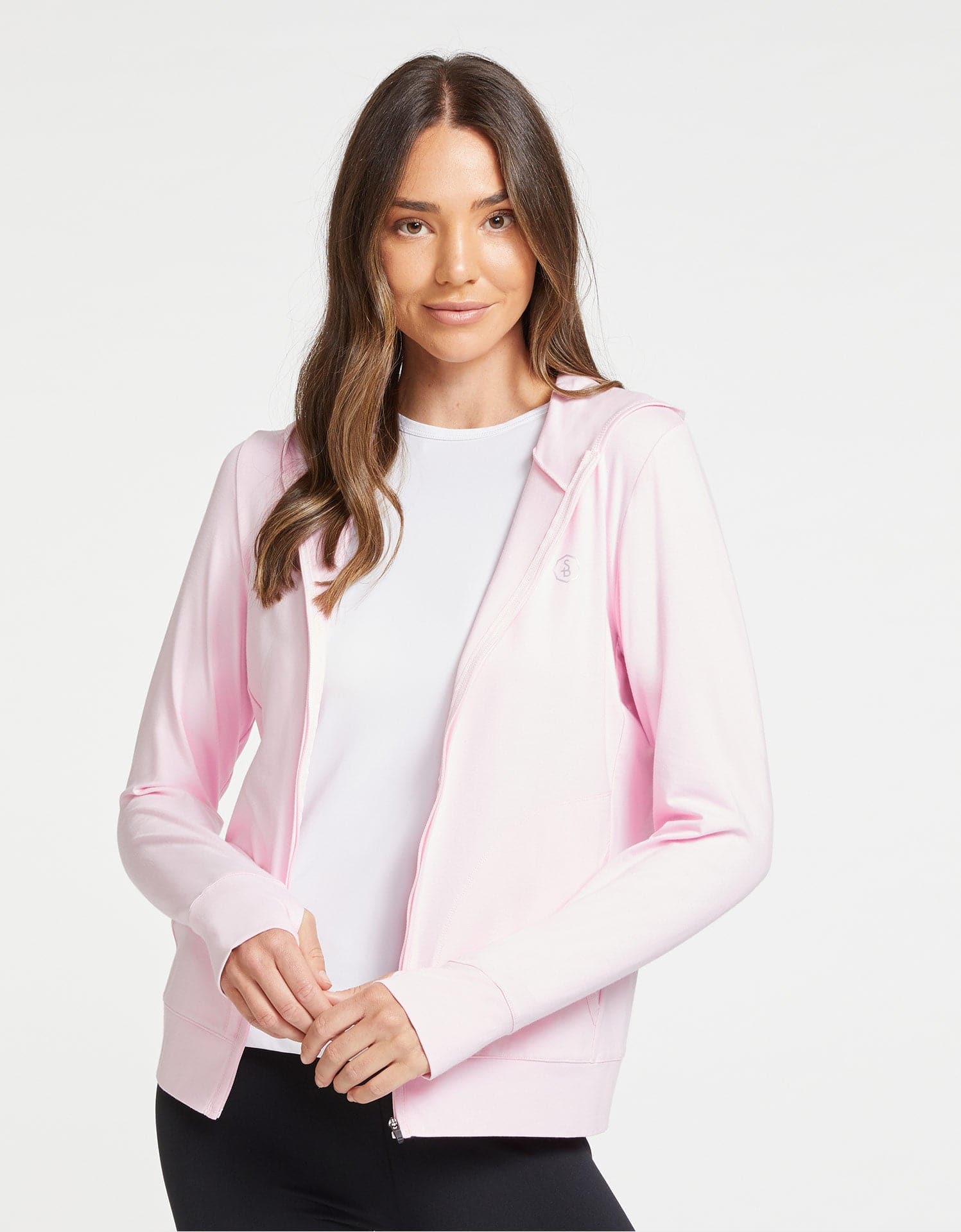Luxe Hooded Full Zip Top UPF 50+ - Solbari USA