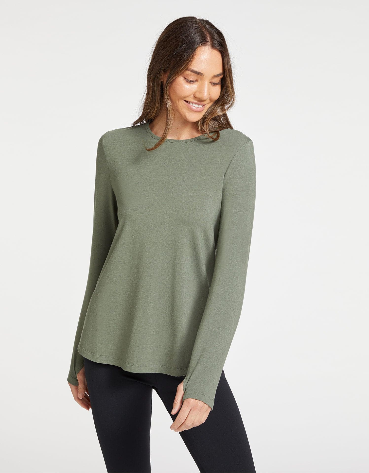 Loose Fit Long Sleeve Swing Top for Women UPF 50 Sensitive Collection Solbari