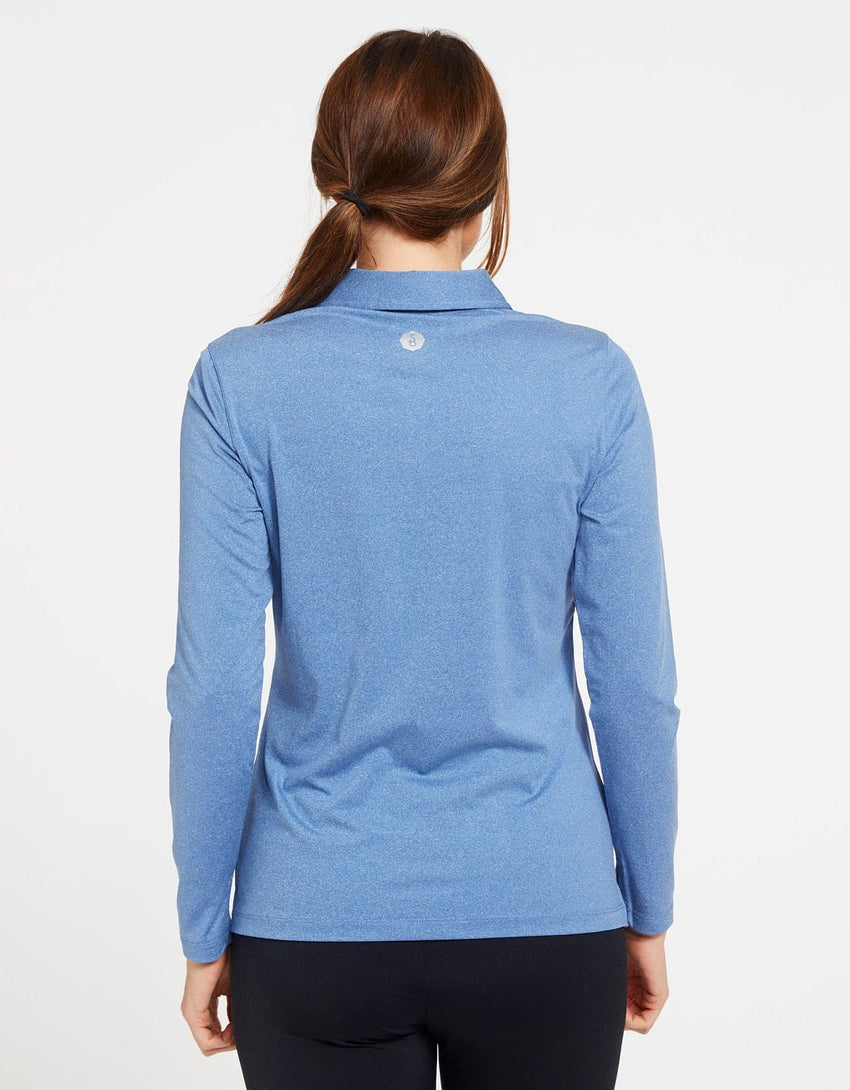 Sun Protective UPF50+ Long Sleeve Polo Shirt For Women - Active Collection