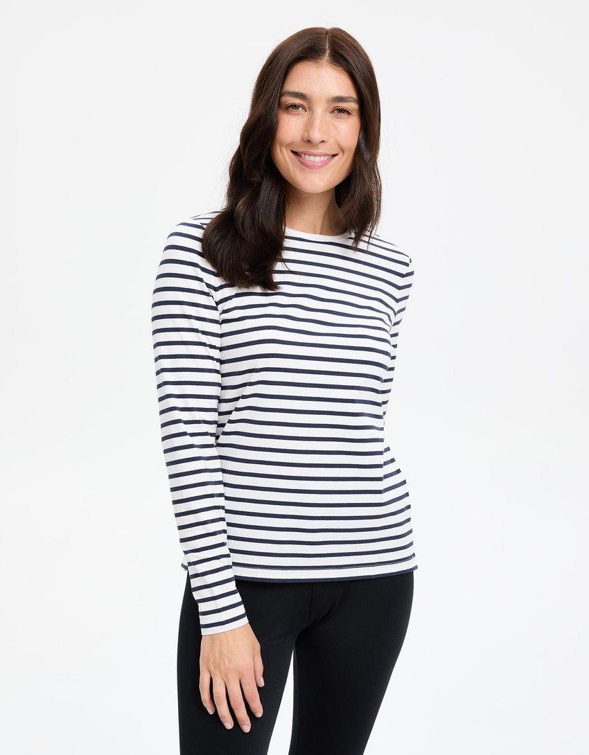 Striped Long Sleeve T-Shirt UPF 50+ | Women's Sun Protective Tops