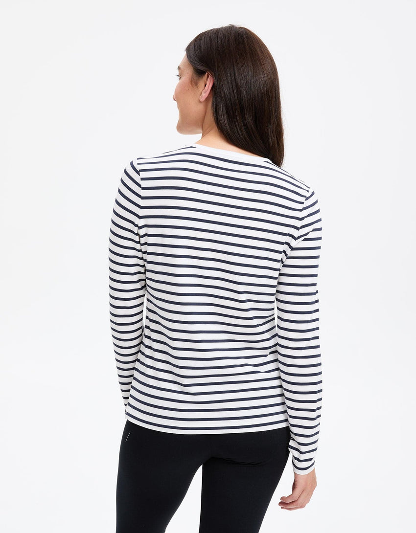 Striped Long Sleeve T-Shirt UPF 50+ | Women's Sun Protective Tops