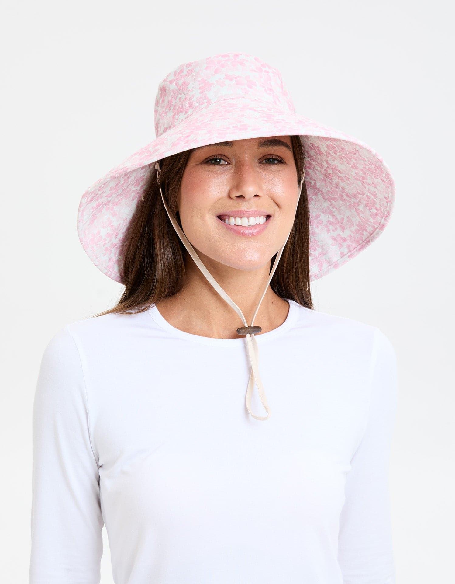 Women's Wide Brim Sun Hat  Ultra Wide Floral Print Summer Hat UPF50+ –  Solbari