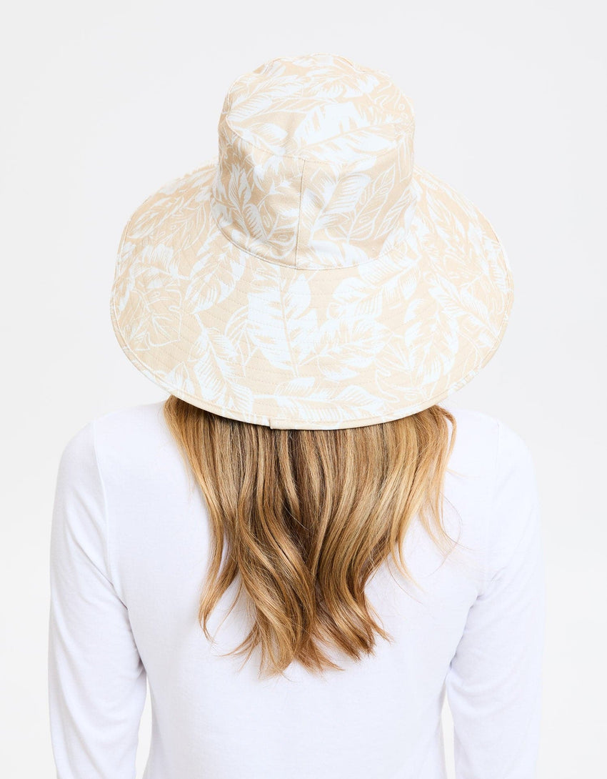 Women's Wide Brim Sun Hat | Ultra Wide Tropical Print Sun Hat UPF50+