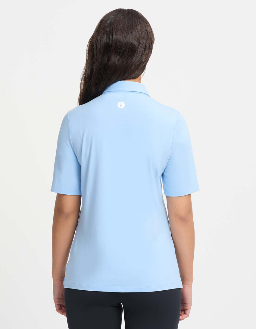 UPF 50+ Sun Protective Polo Shirt for Women - Sensitive Fabric