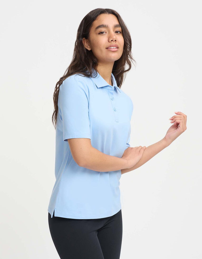 UPF 50+ Sun Protective Polo Shirt for Women - Sensitive Fabric