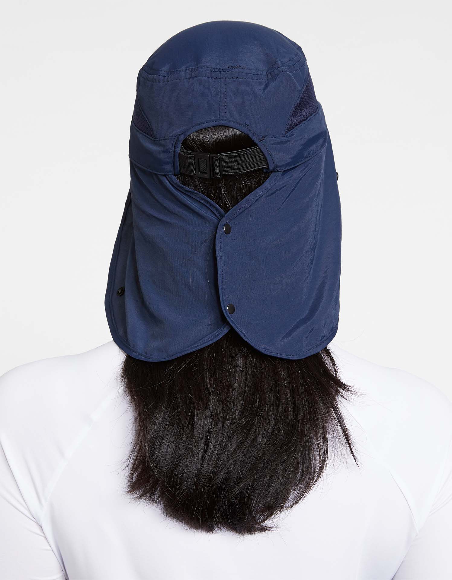 Sun Cap Fishing Hat for Men & Women, UV Protection, Lightweight Baseball  Hat, Detachable Neck Flap & Face Cover-Navy Blue